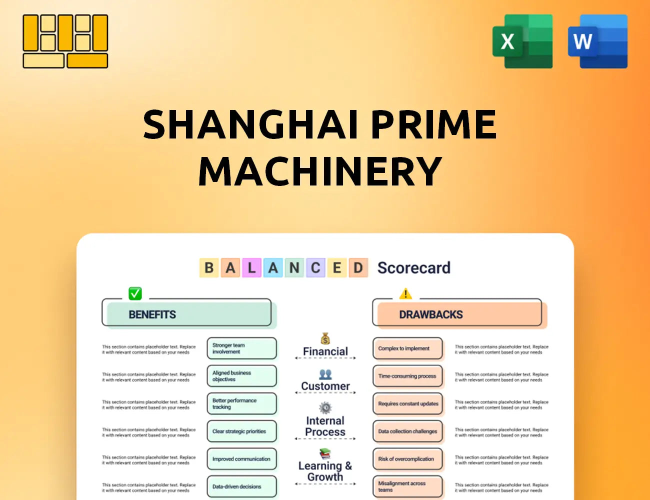 Shanghai Prime Machinery Balanced Scorecard
