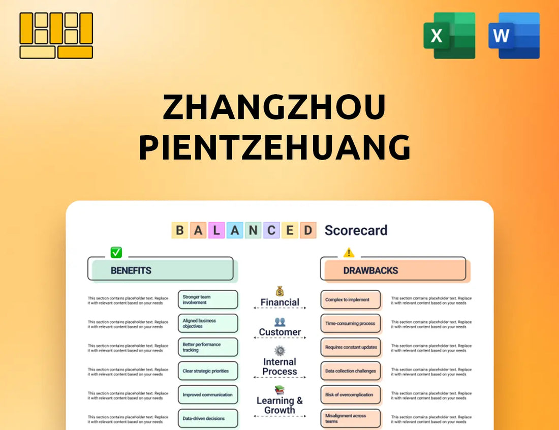 Zhangzhou Pientzehuang Pharmaceutical Balanced Scorecard