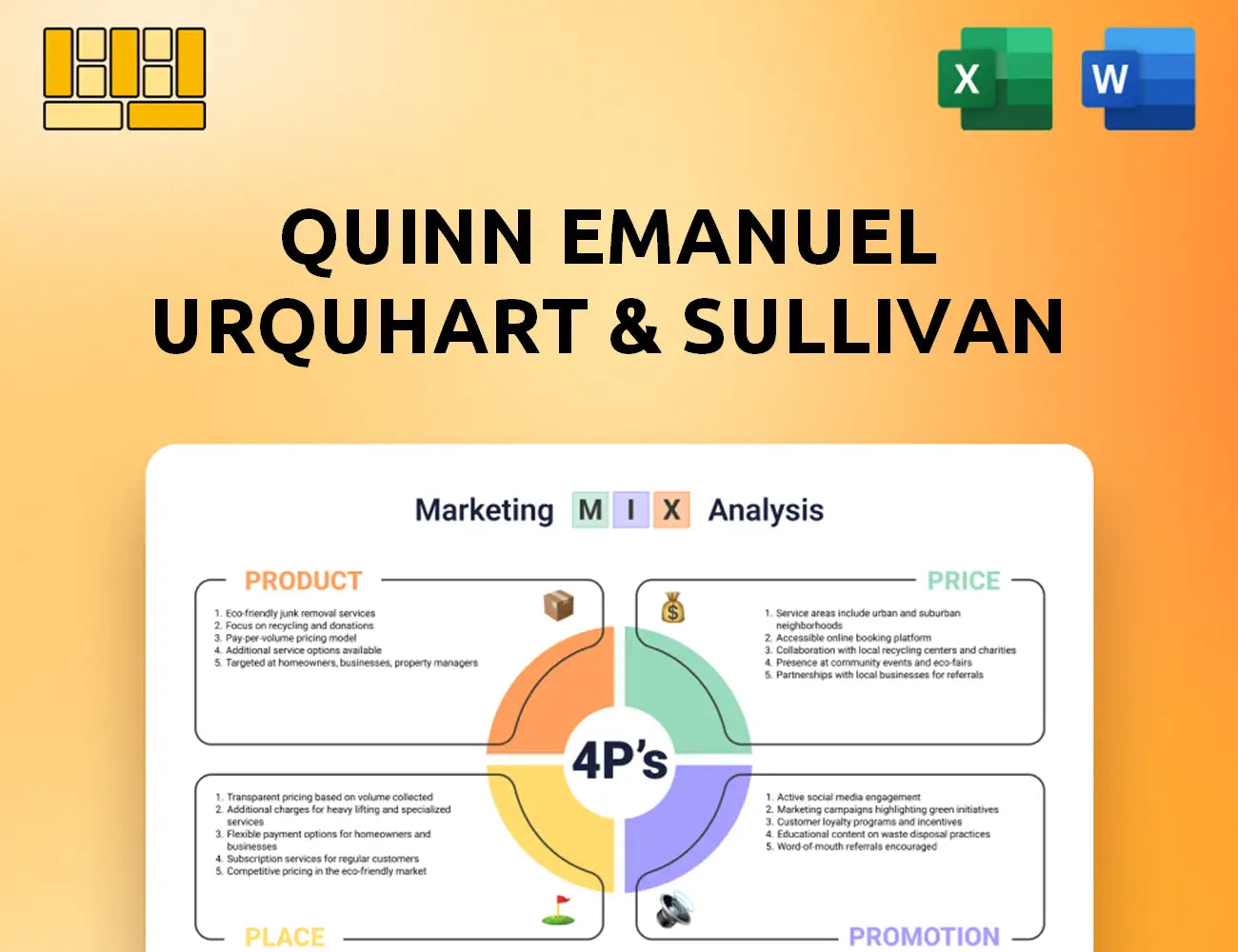 Quinn Emanuel Urquhart & Sullivan Marketing Mix