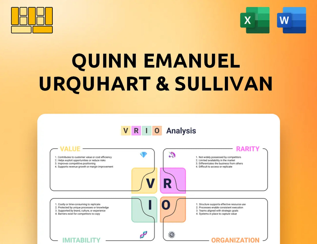 Quinn Emanuel Urquhart & Sullivan VRIO Analysis
