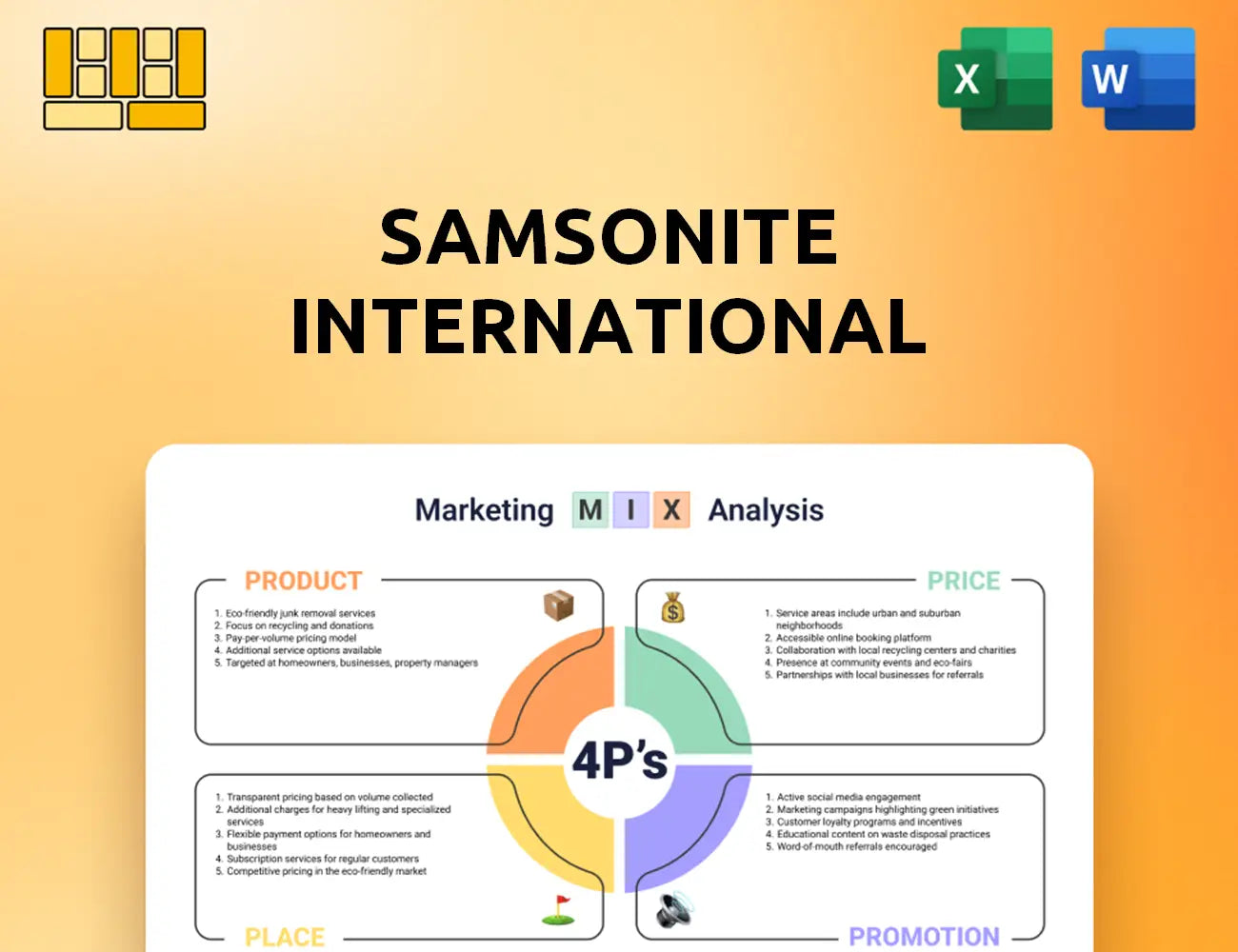 Samsonite International Marketing Mix