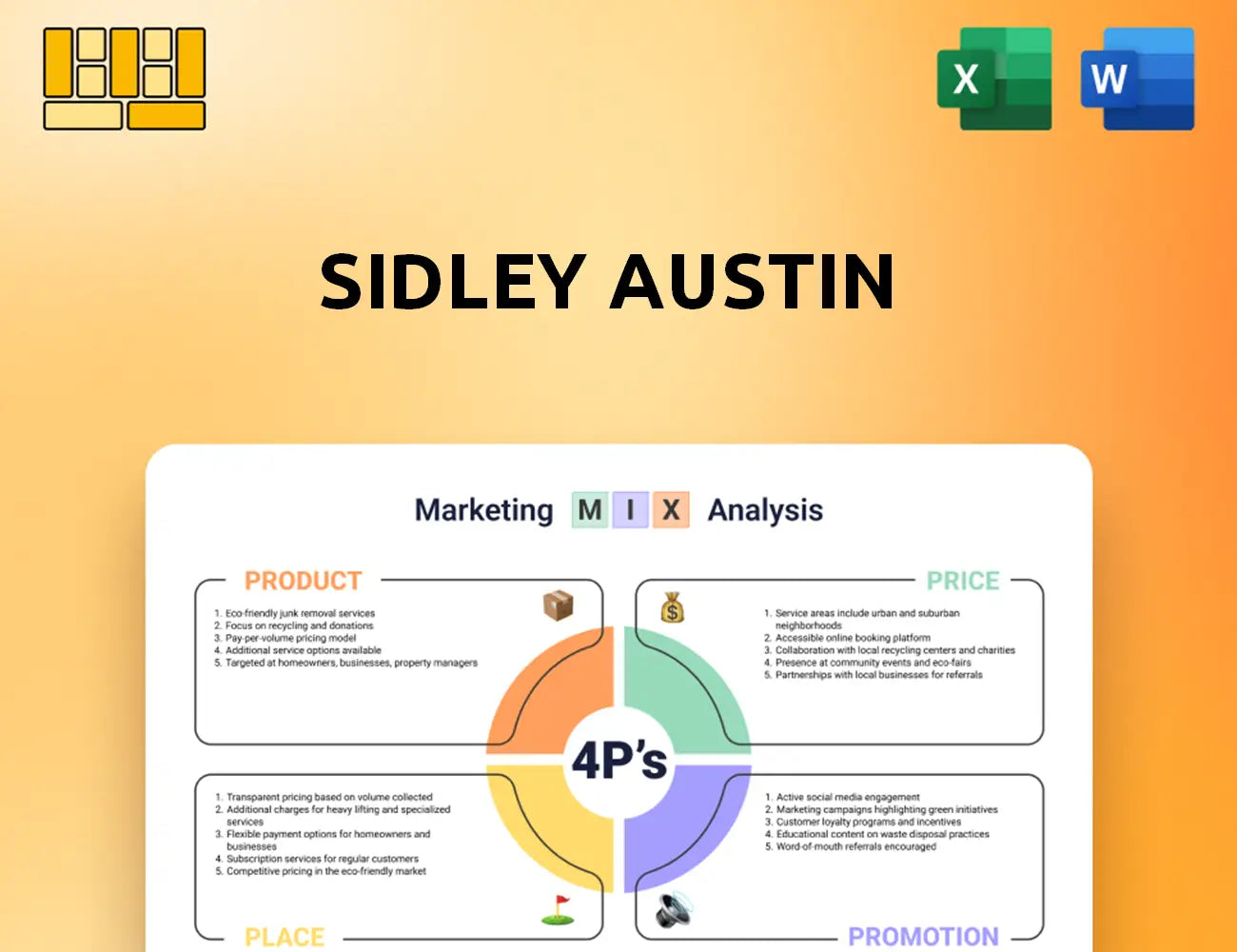 Sidley Austin Marketing Mix