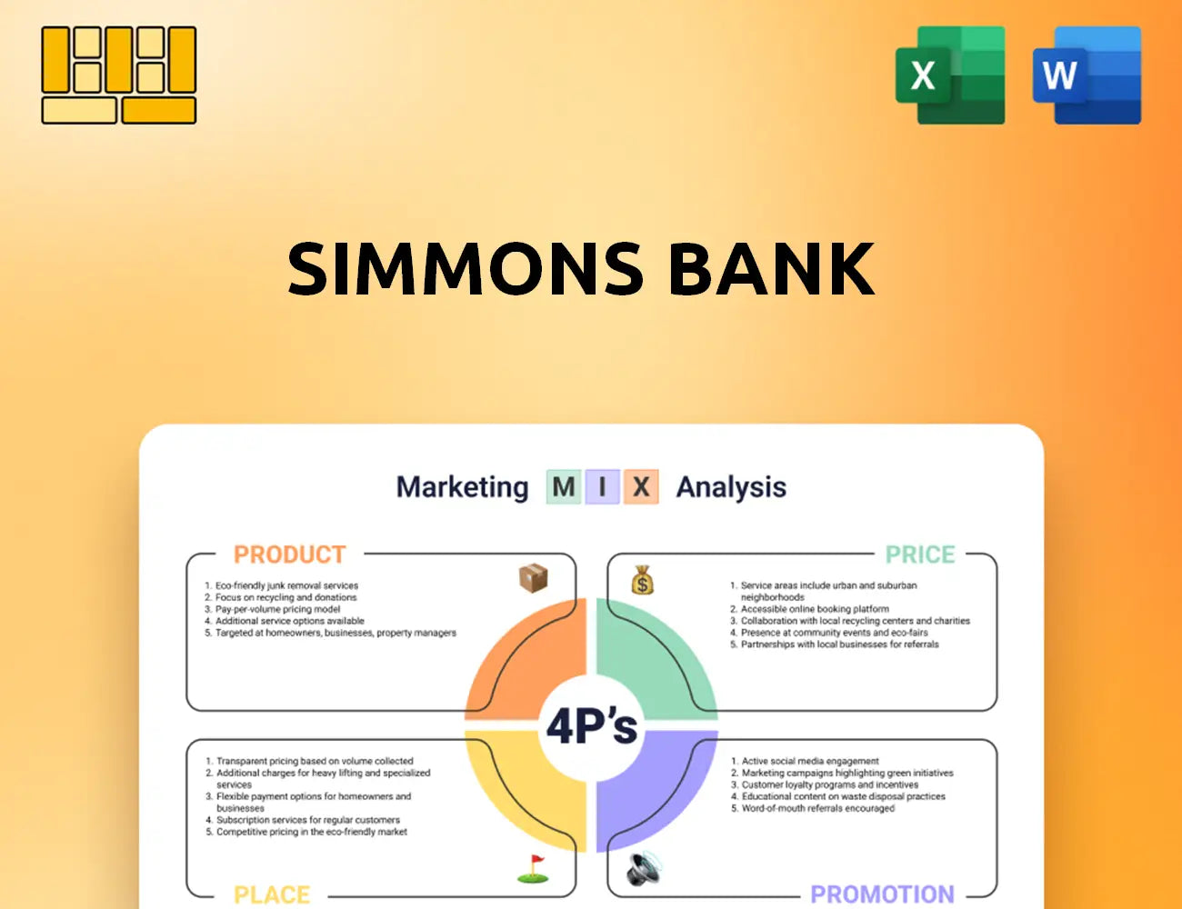 Simmons Bank Marketing Mix