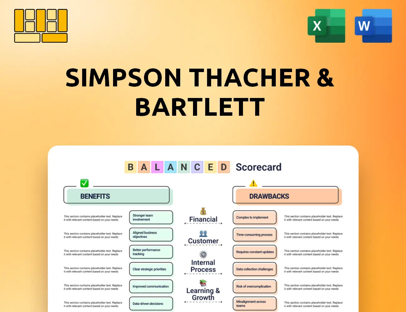 Simpson Thacher & Bartlett Balanced Scorecard