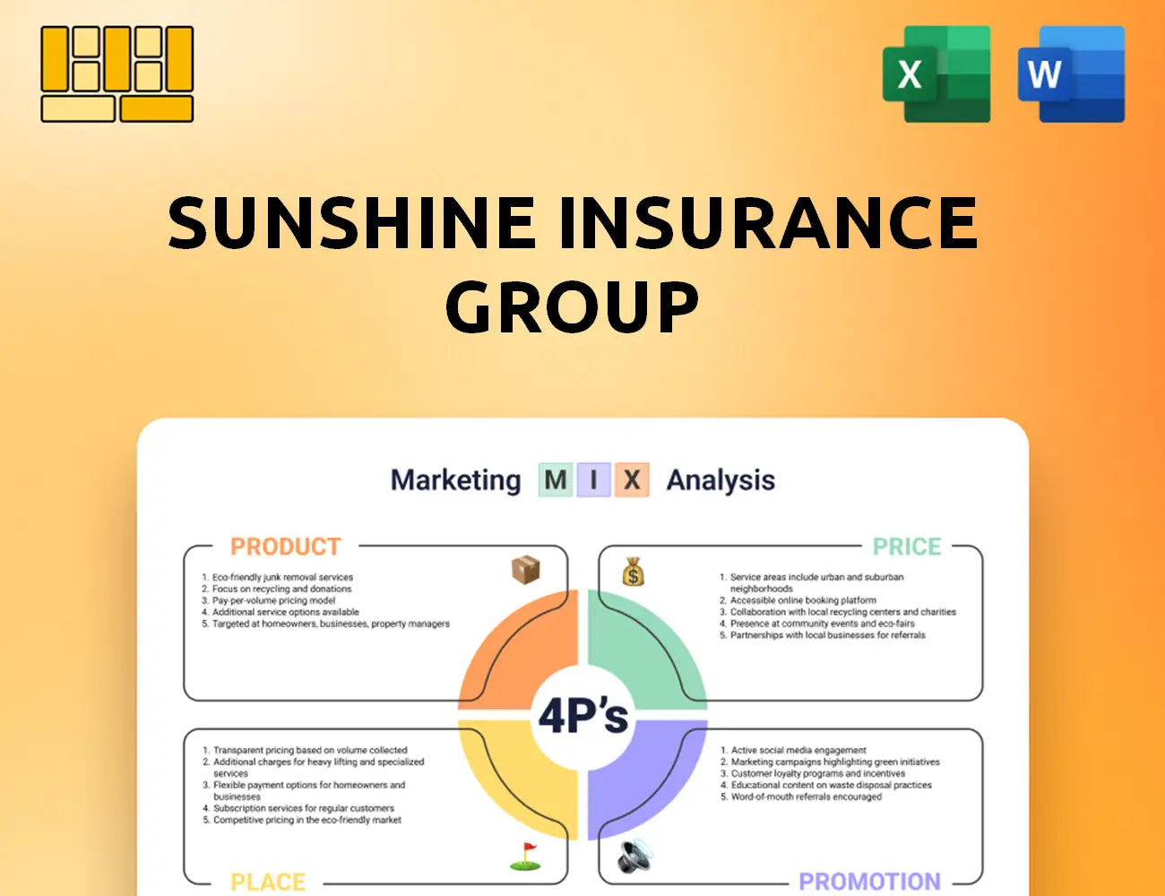 Sunshine Insurance Group Marketing Mix