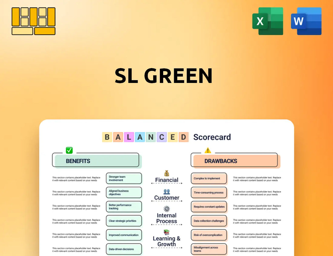 SL Green Balanced Scorecard