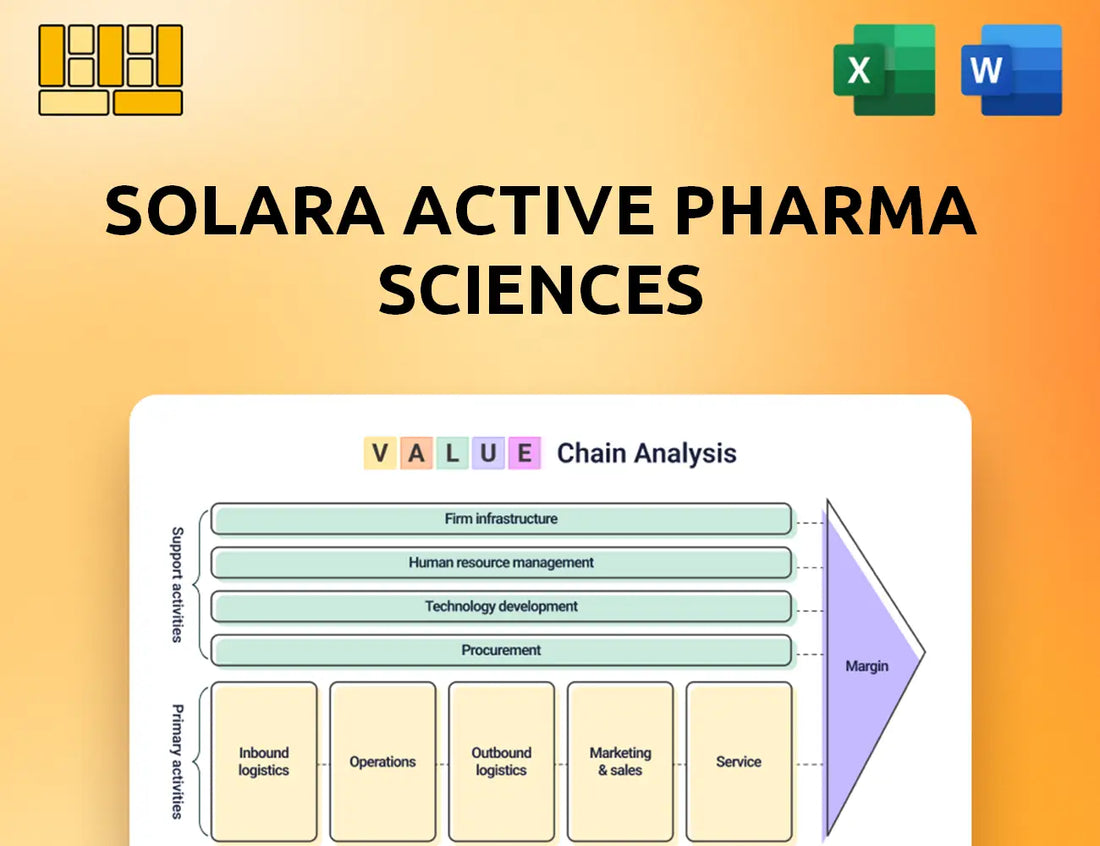 Solara Active Pharma Sciences Value Chain Analysis
