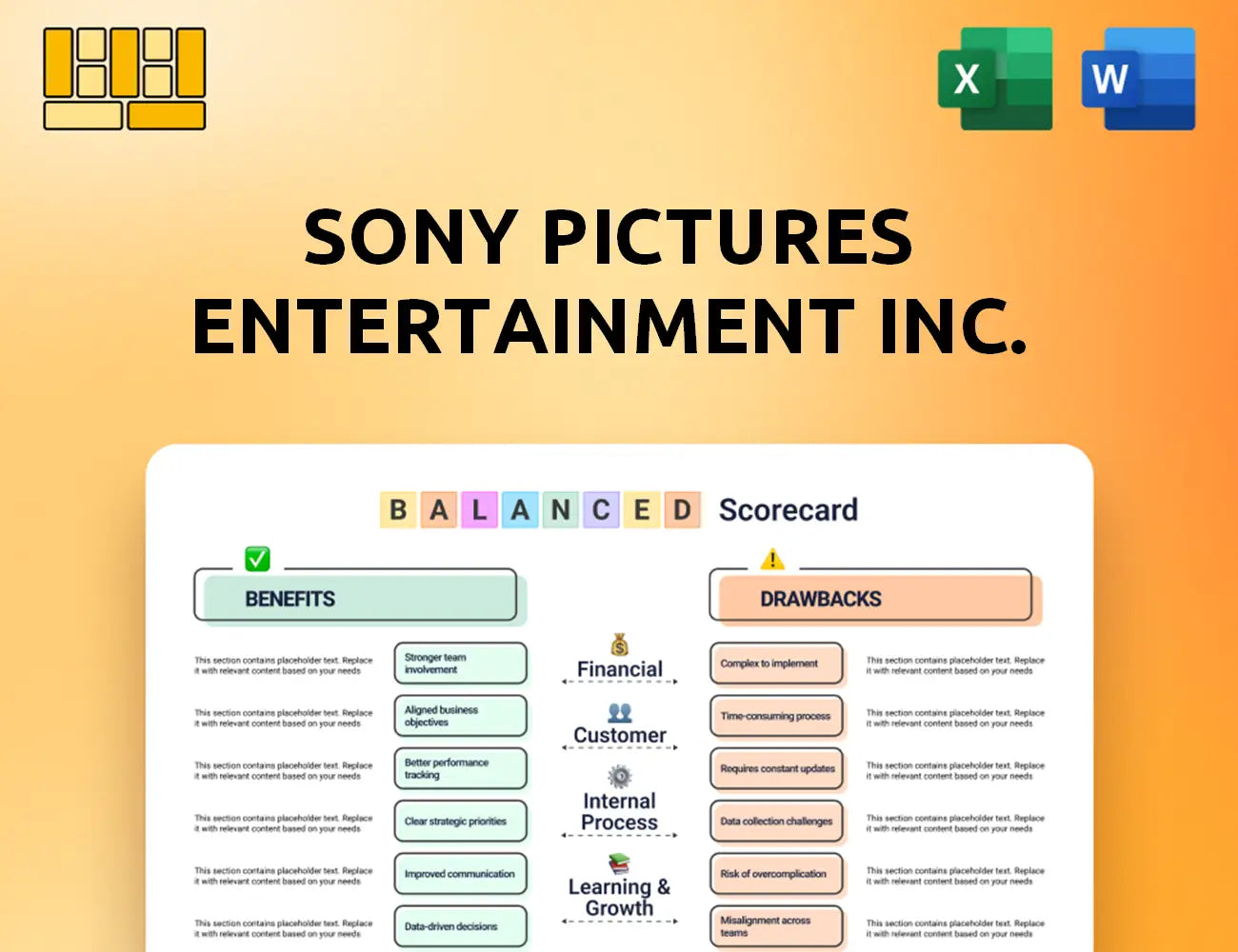 Sony Pictures Entertainment Inc. Balanced Scorecard