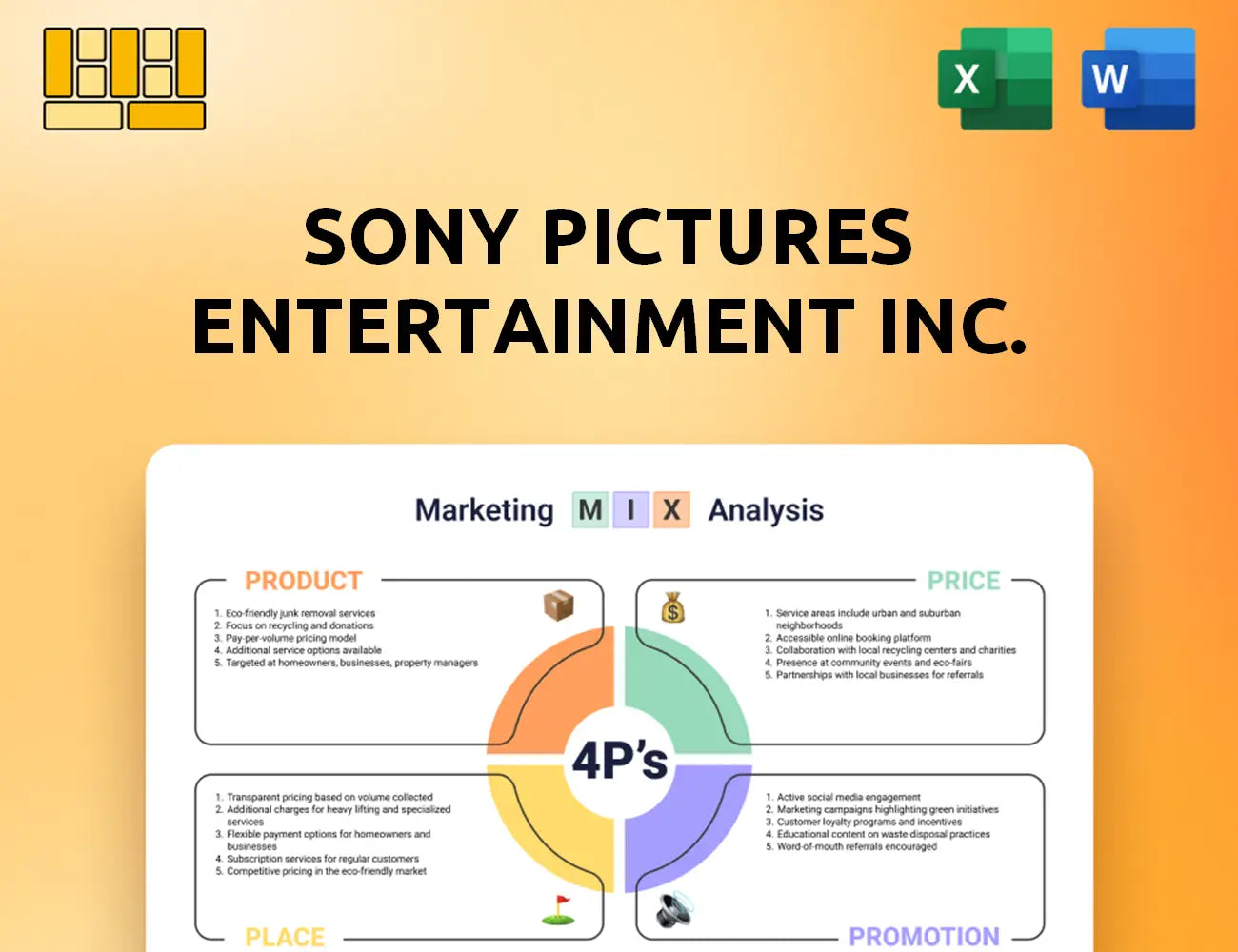 Sony Pictures Entertainment Inc. Marketing Mix