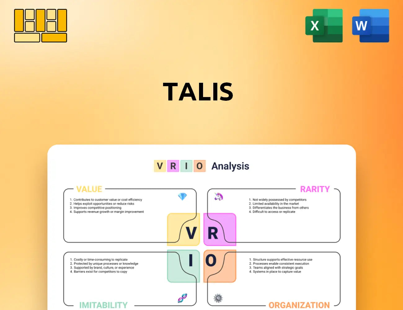 TALIS VRIO Analysis