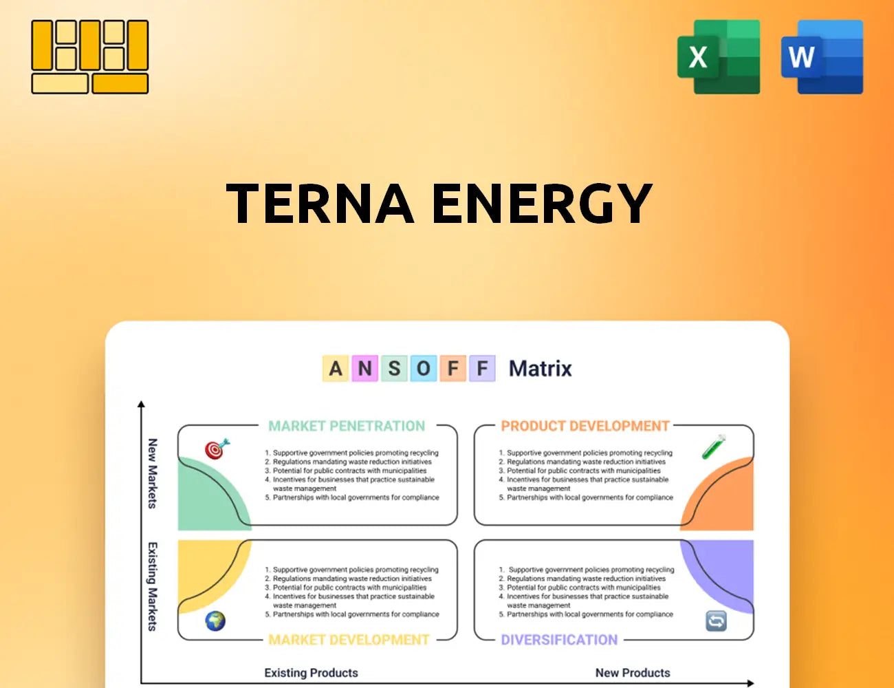 Terna Energy Ansoff Matrix