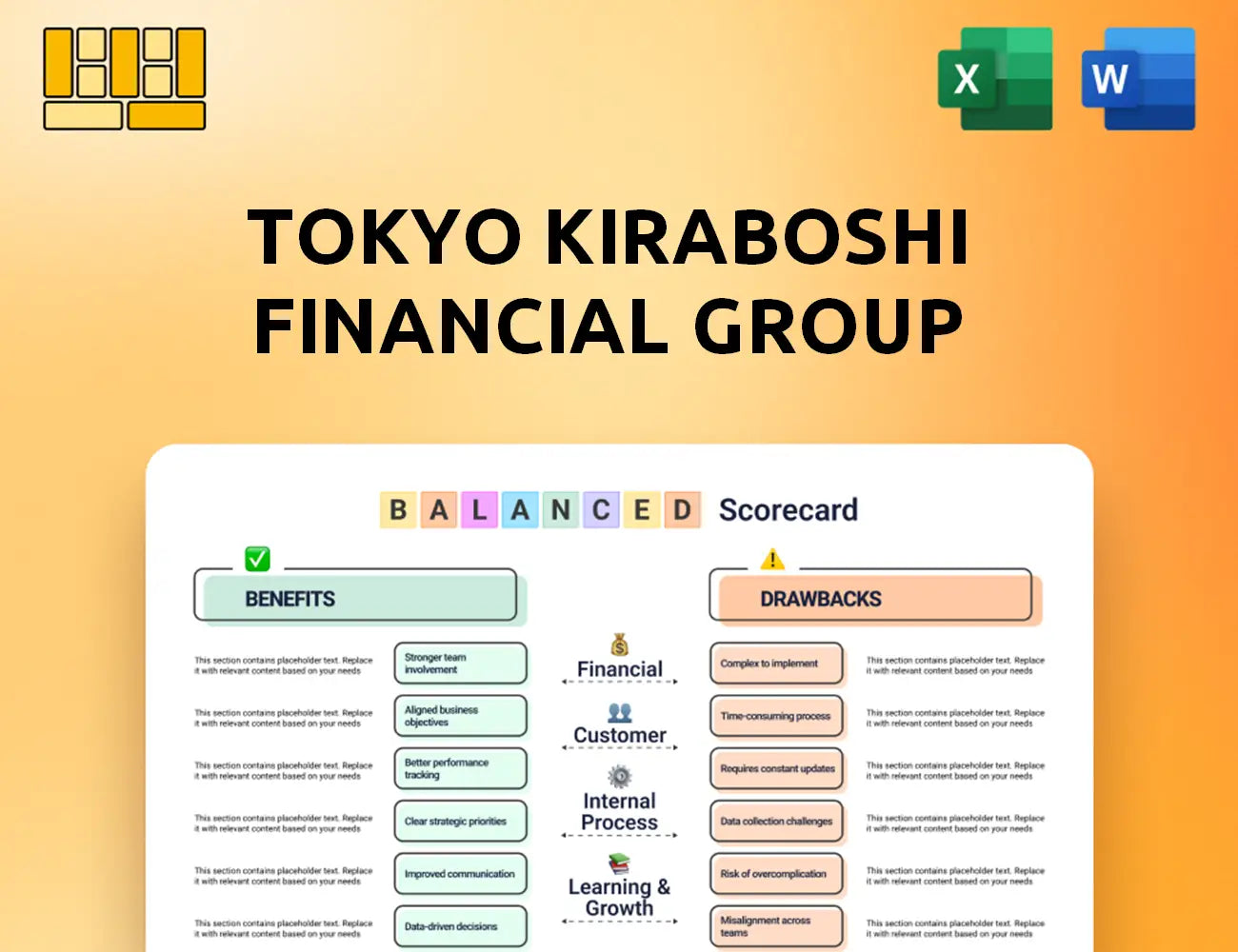 Tokyo Kiraboshi Financial Group Balanced Scorecard