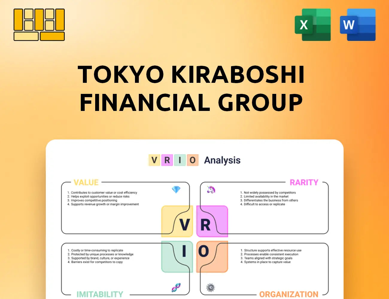 Tokyo Kiraboshi Financial Group VRIO Analysis