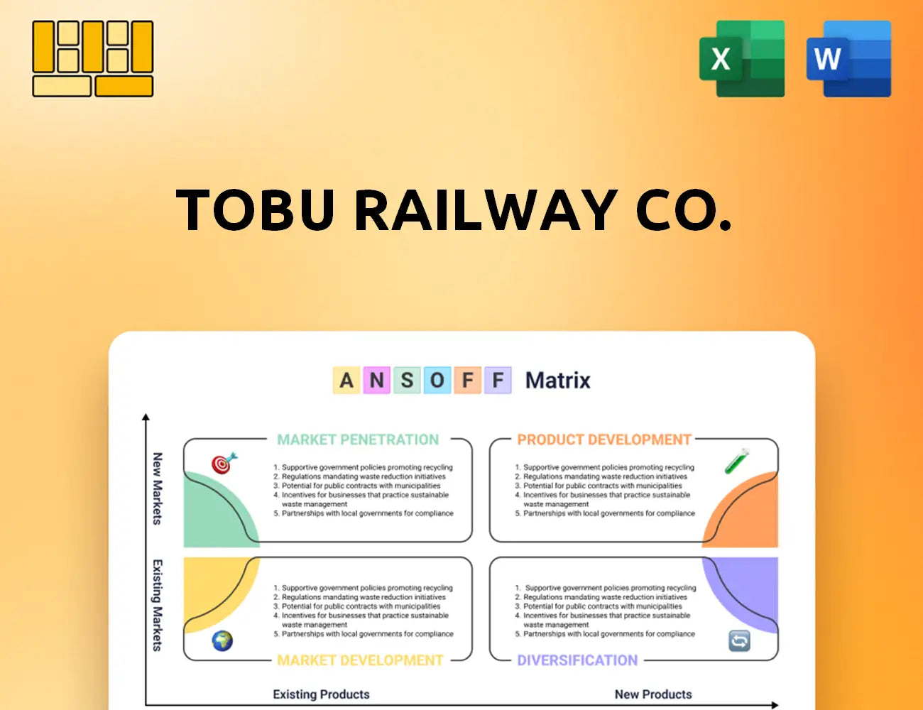 Tobu Railway Co. Ansoff Matrix