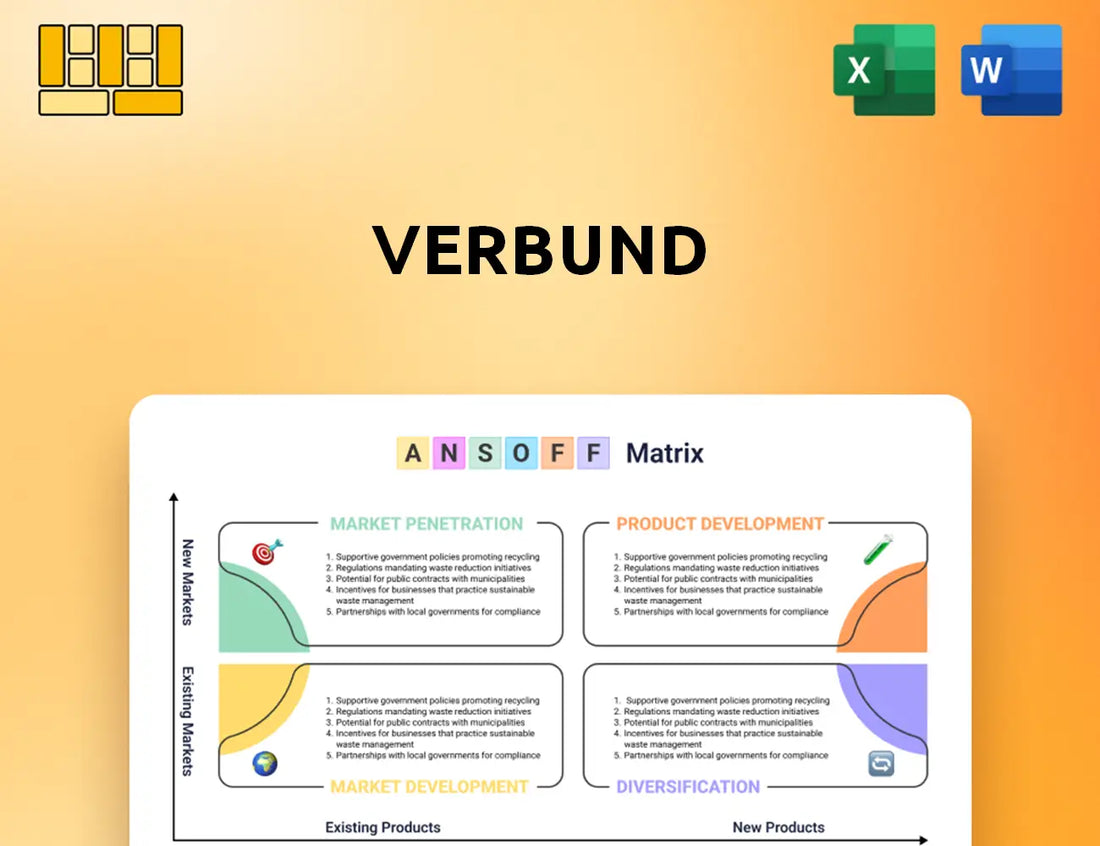 Verbund Ansoff Matrix