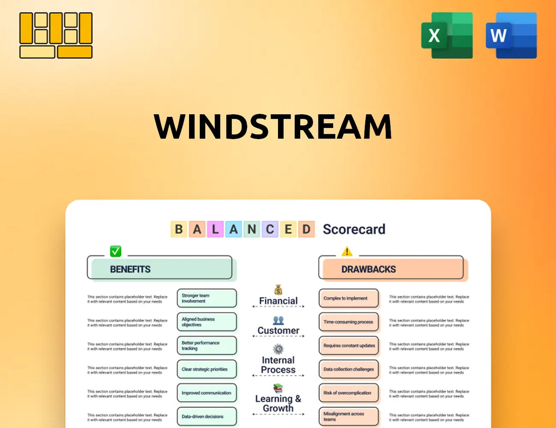 Windstream Balanced Scorecard